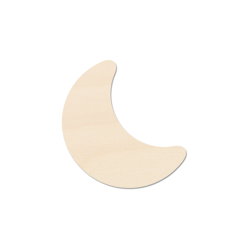 Plywood Craft Blank - Moon