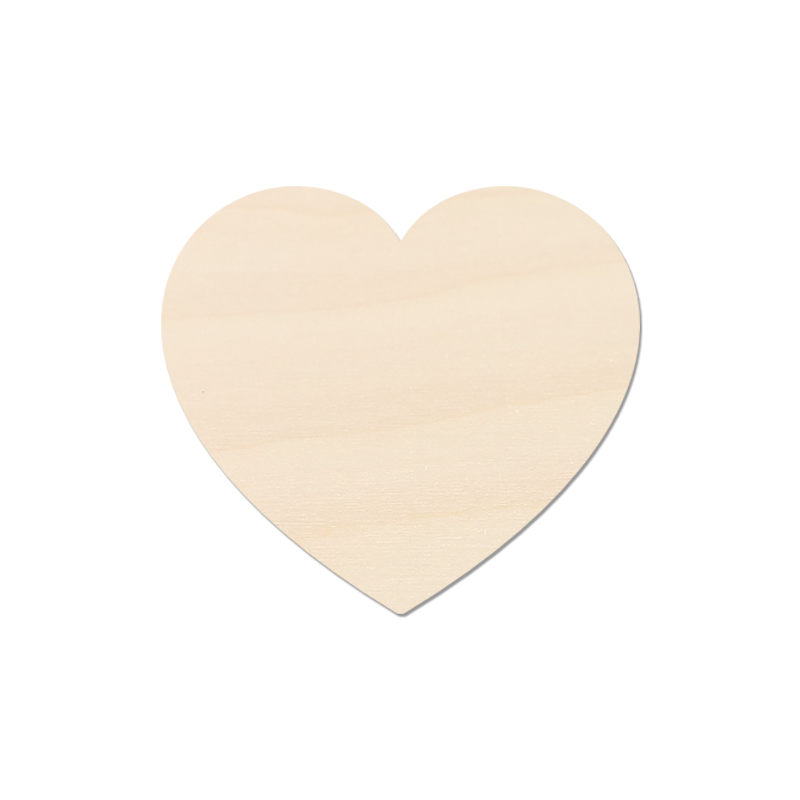 Plywood Craft Blank - Heart