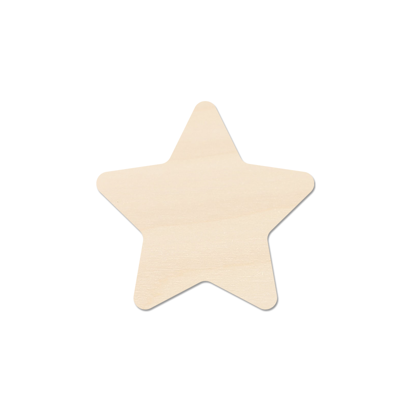 Plywood Craft Blank - Star