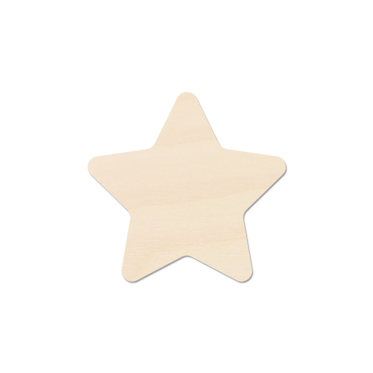 Plywood Craft Blank - Star