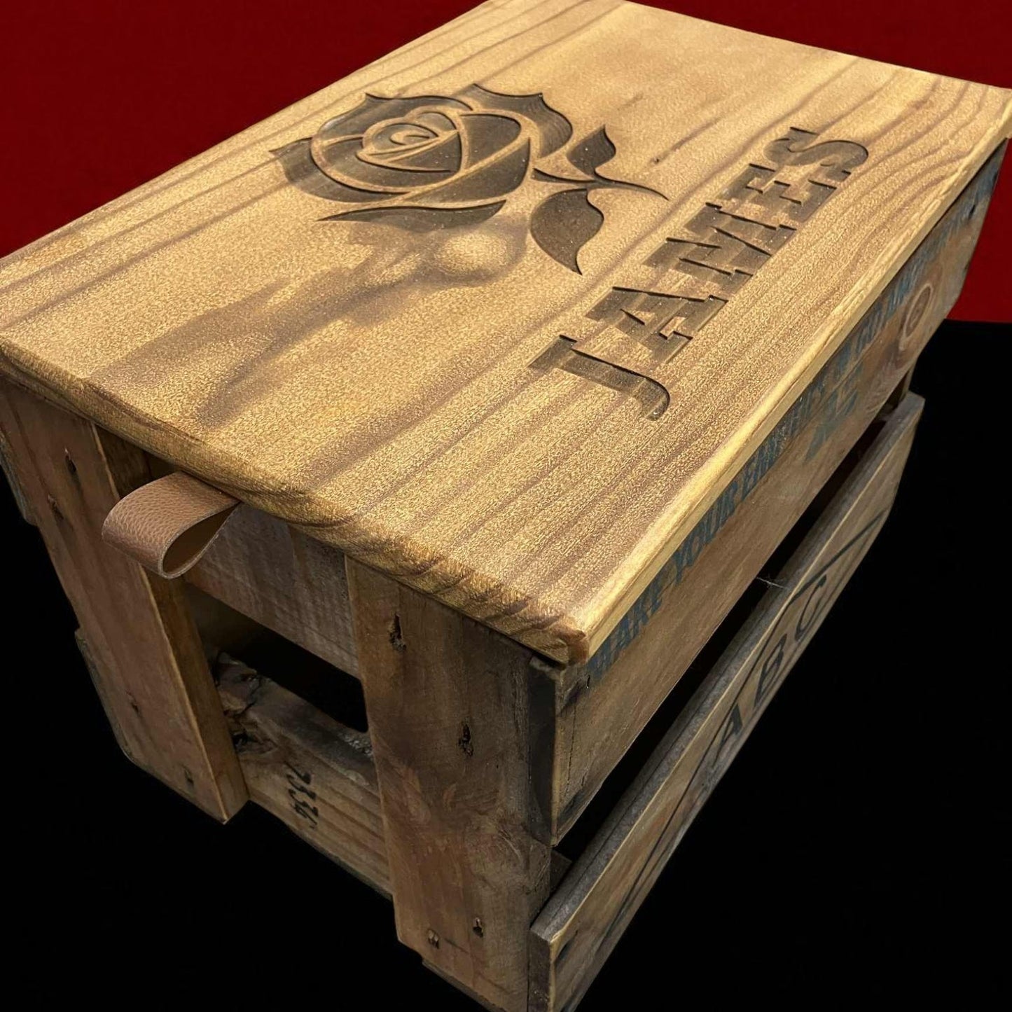 Repurposed Upcycled Swappa Crates – Custom Engraved