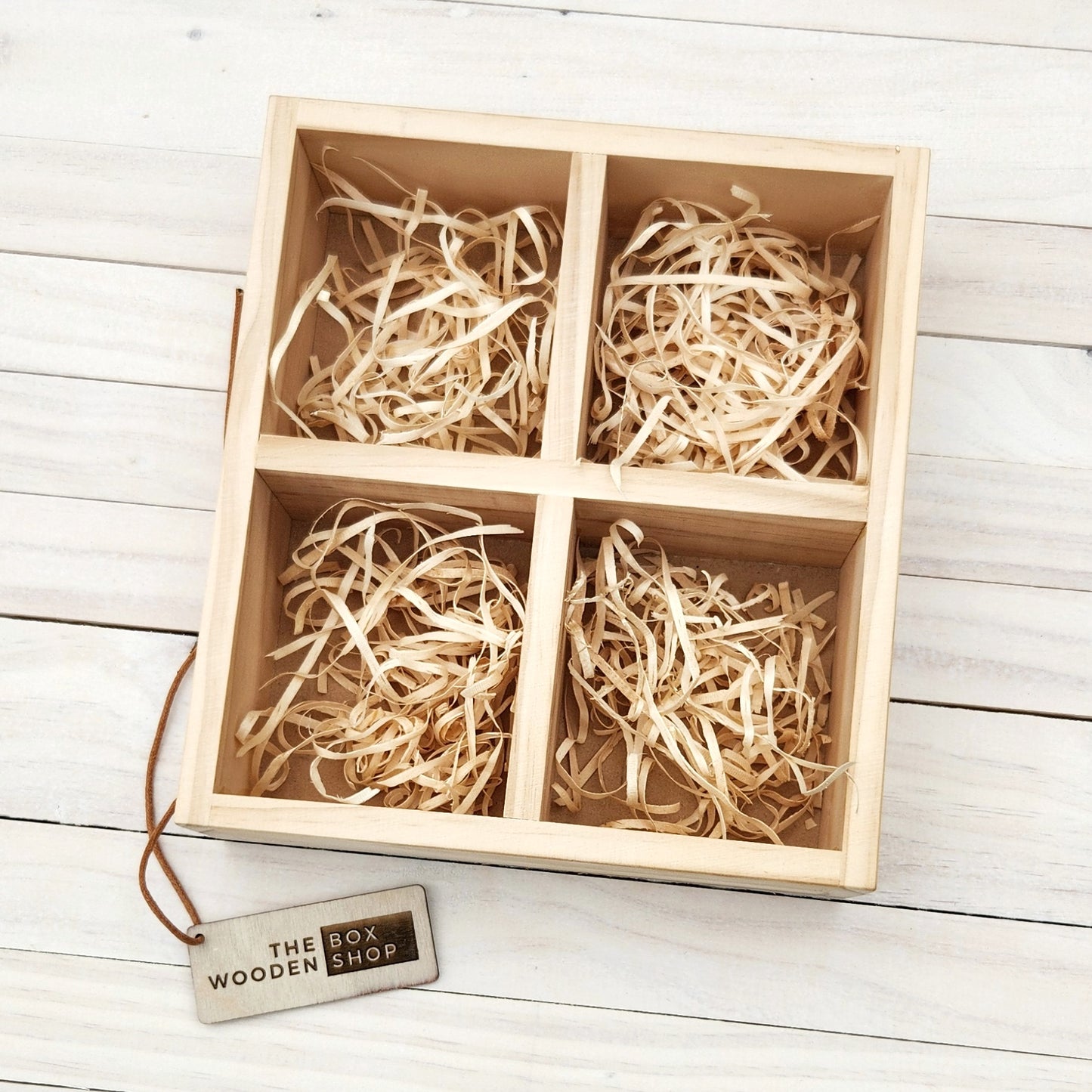Wooden Open Compartment Box (Blank)