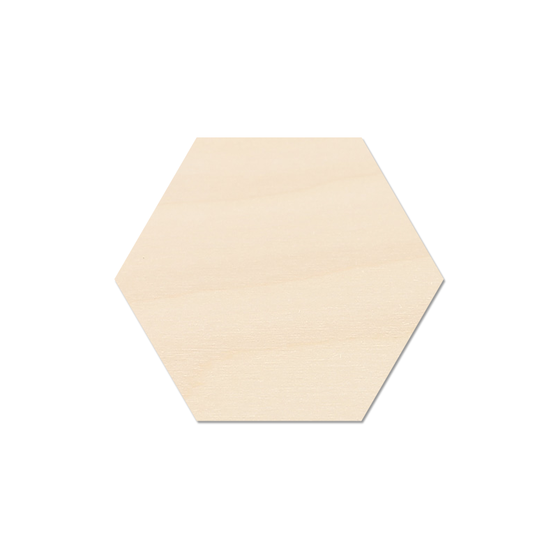 Plywood Craft Blank - Hexagon