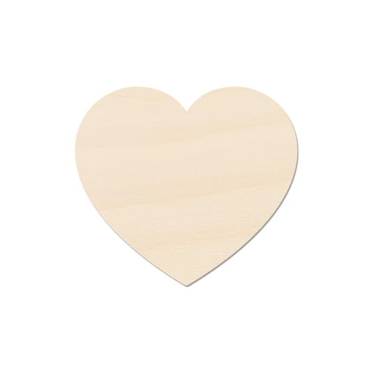 Plywood Craft Blank - Heart