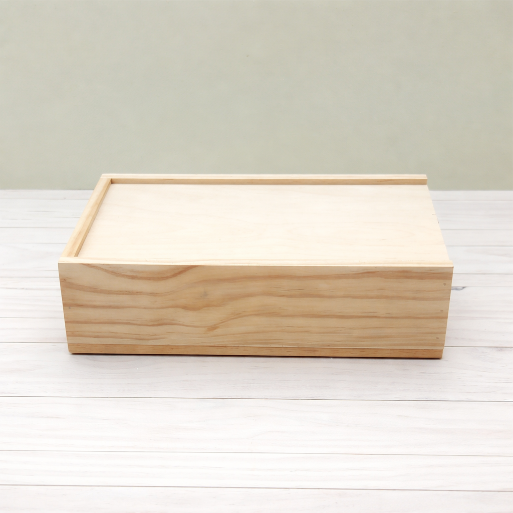 Wooden Sliding Lid Box