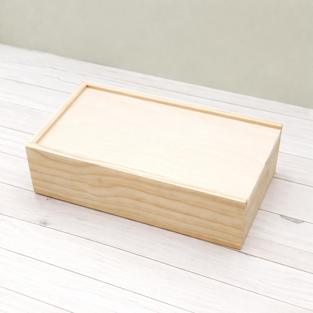 Wooden Sliding Lid Box
