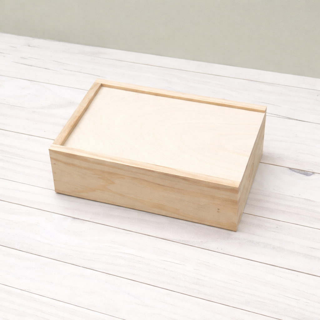 Wooden Photography Box + USB Compartment