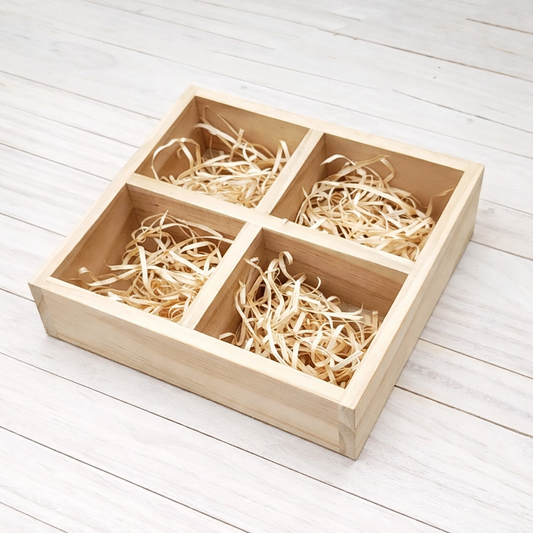 Wooden Open Compartment Box