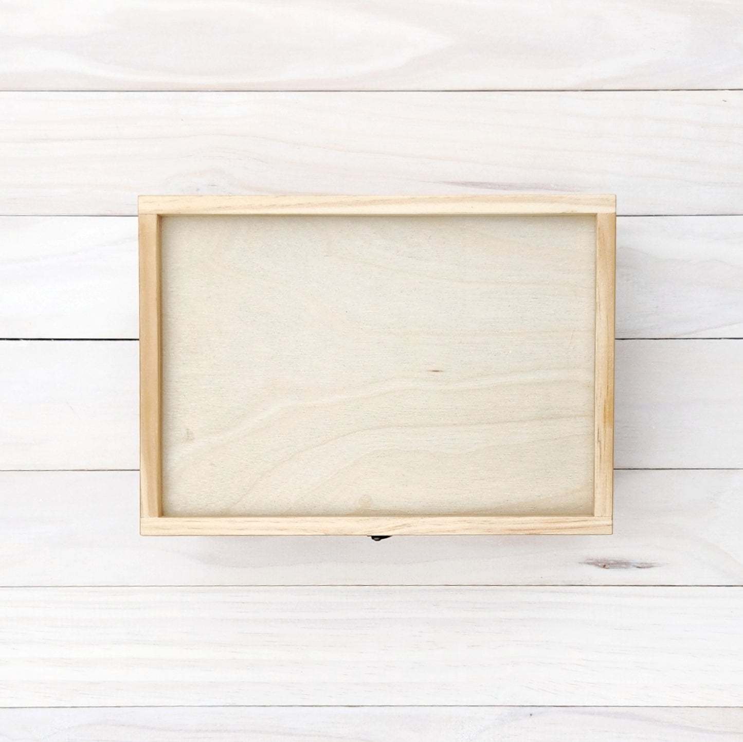 Wooden Hinged Lid Box (Blank)