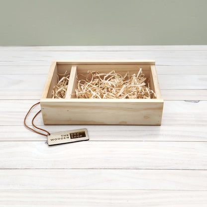 Wooden Photography Box + USB Compartment (Blank)