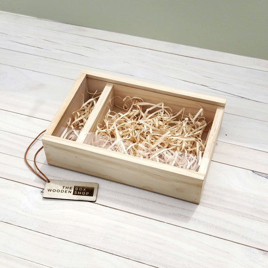 Wooden Photography Box + USB Compartment (Blank)