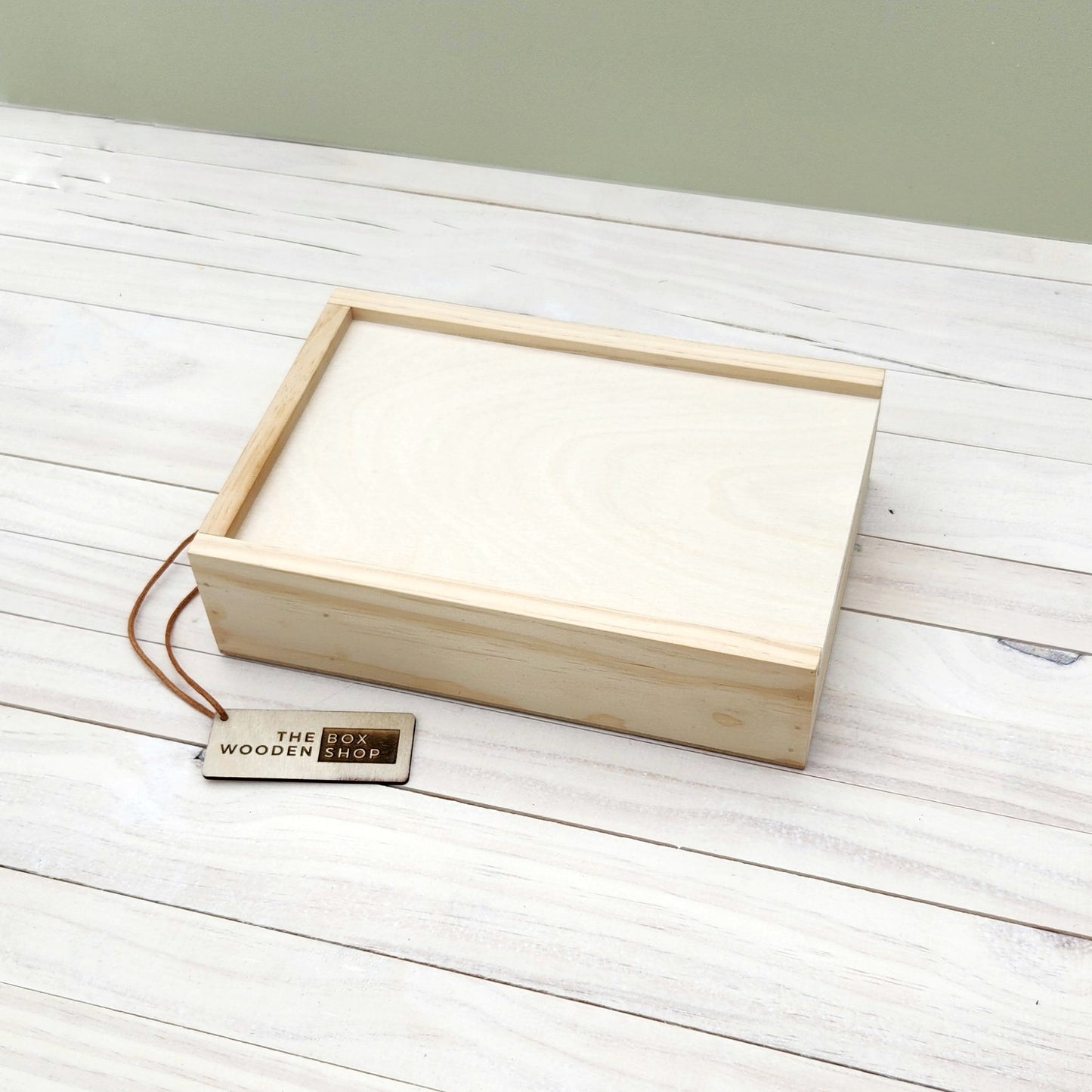 Wooden Photography Box + USB Compartment (Blank)