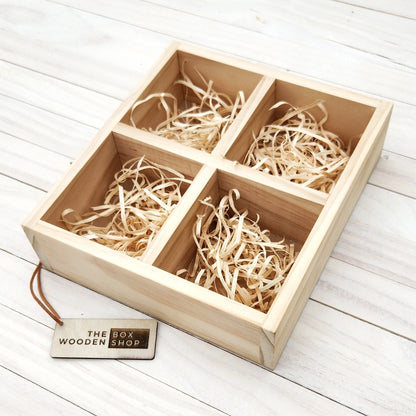 Wooden Open Compartment Box (Blank)