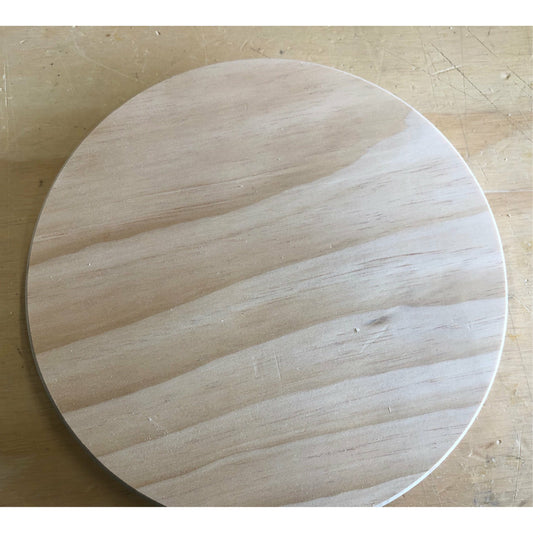 Solid Pine Craft Blank - Circle (23cm)